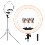 Wholesale 14 inch Selfie Ring Light with 3 Cell Phone Holder, Remote Controller, and 76 inch Tripod Stand for Live Stream, Makeup, YouTube Video, Photography TikTok, & More Compatible with Universal Phone (Black)